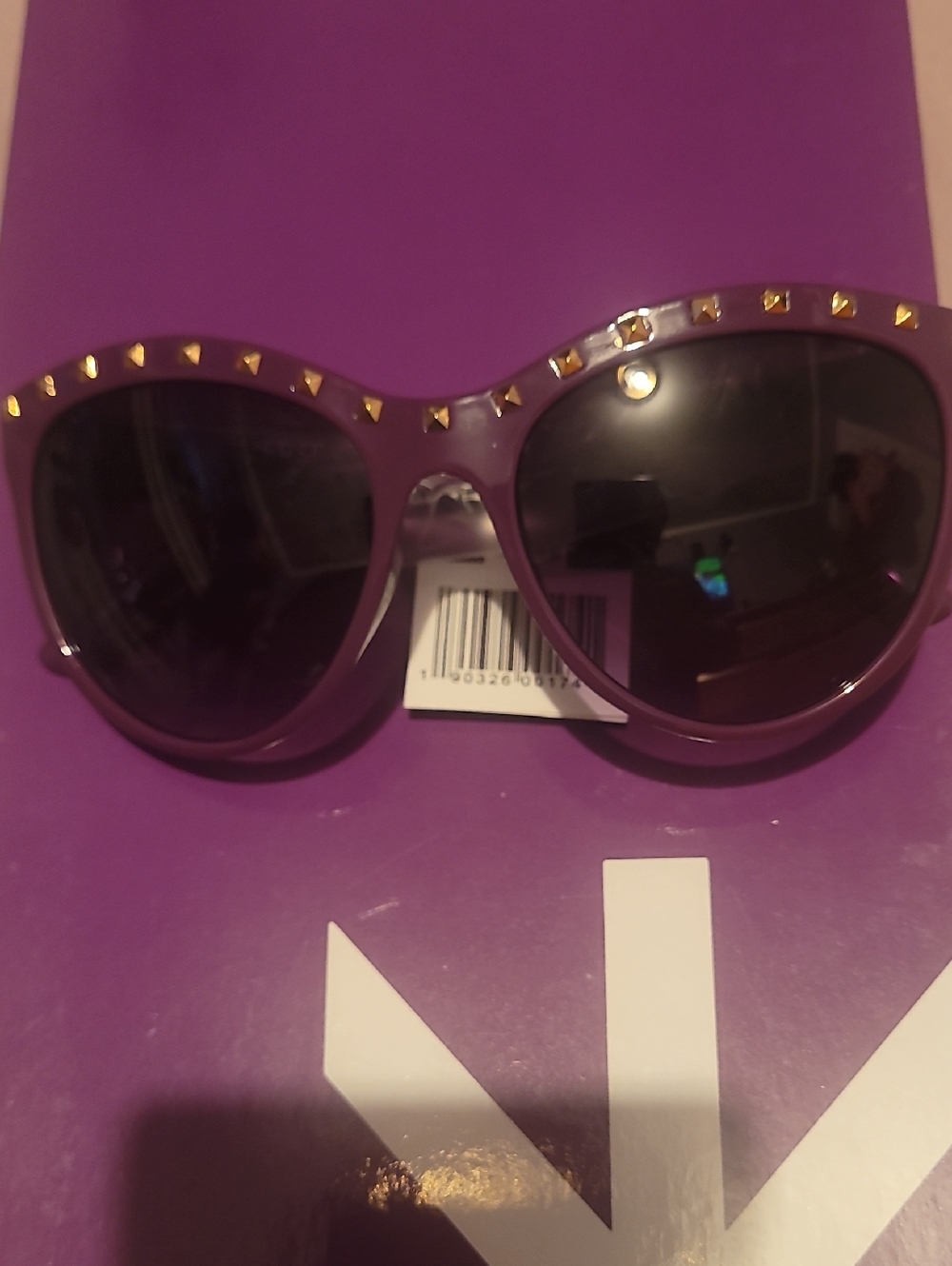 Studded Purple Women’s Sunglasses